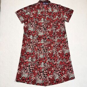 Mountain Lake Shift Shirt Dress Floral Button Up Waist Tie Cottagecore Womens 1X